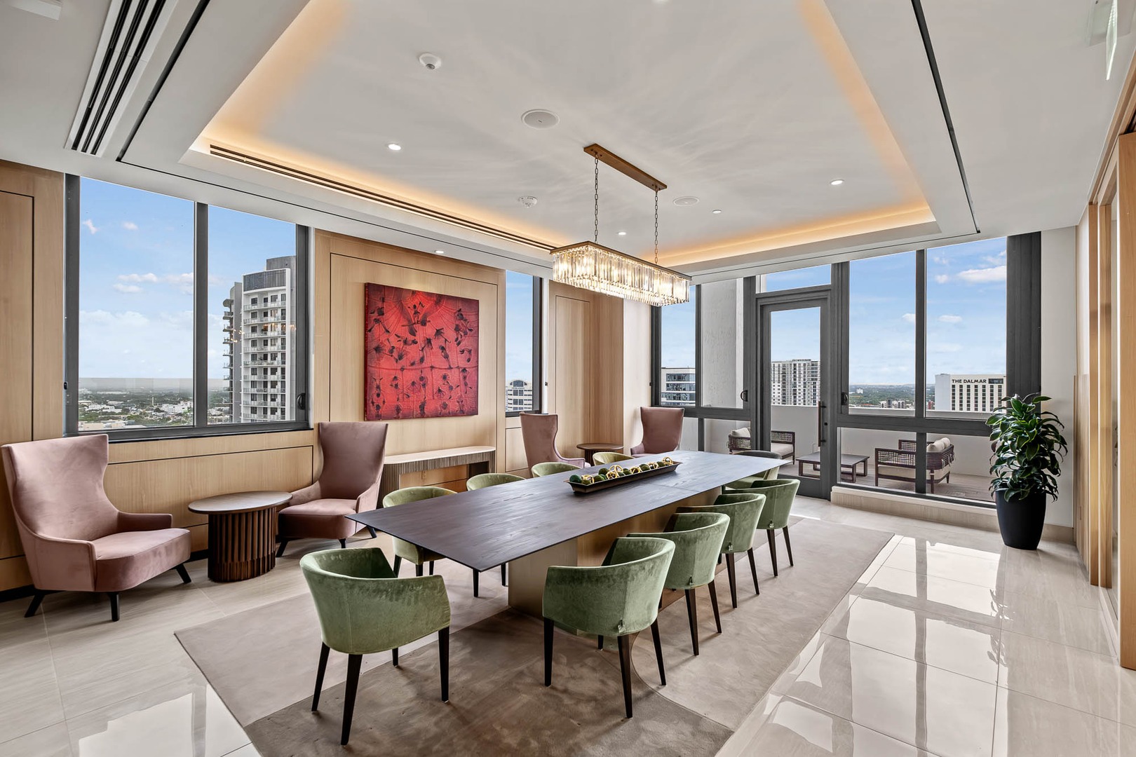 Entertain from the private dining room